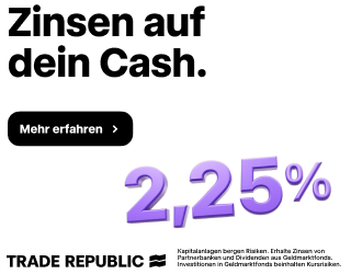 Trade Republic – 2,25 % Zinsen (Anzeige)